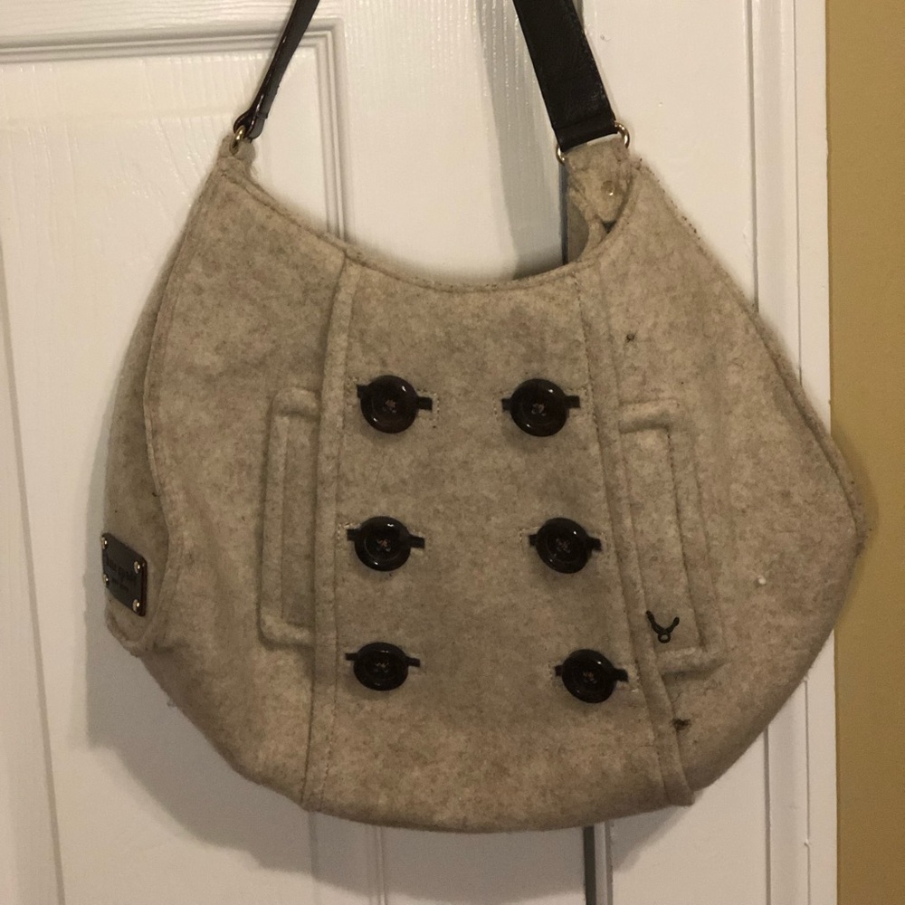 Kate Spade | felt button bag